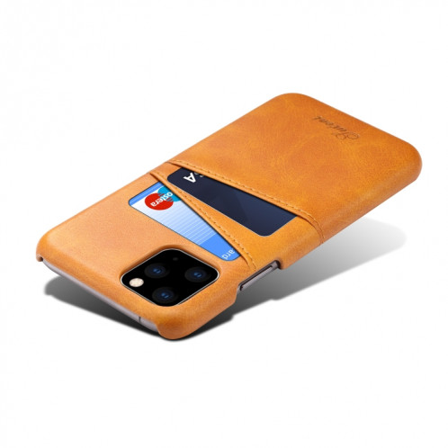 Suteni Étui de protection arrière avec texture pour mollet et fentes pour cartes pour iPhone 11 Pro Max (Kaki) SH403A840-05