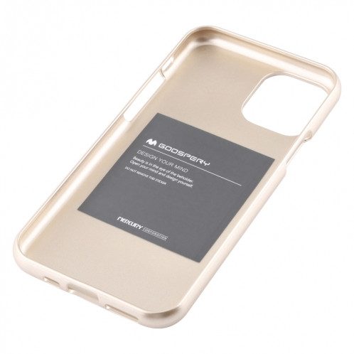 MERCURY GOOSPERY Coque TPU antichoc et anti-rayures i-JELLY pour iPhone 11 Pro Max (Or) SG802E107-04