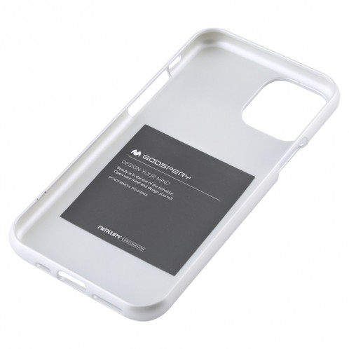 MERCURY GOOSPERY Coque TPU antichoc et anti-rayures i-JELLY pour iPhone 11 Pro Max (Argent) SG802H339-04