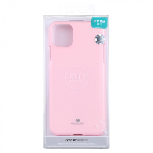 MERCURY GOOSPERY JELLY Coque TPU anti-choc et anti-rayures pour iPhone 11 Pro Max (Rose) SG102F1213-04