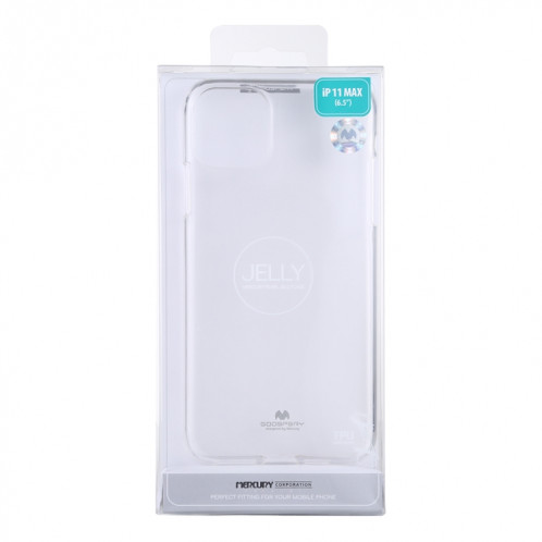 MERCURY GOOSPERY JELLY Coque TPU anti-choc et anti-rayures pour iPhone 11 Pro Max (Transparent) SG102K283-04