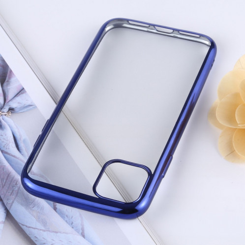 TPU Transparent Etui de protection pour téléphone portable étanche et étanche à l'eau pour iPhone 11 Pro Max (Bleu) SH603C1453-04