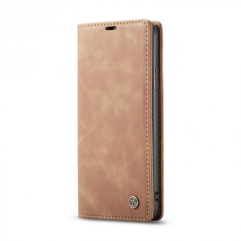 CaseMe-013 Etui à rabat horizontal multifonctionnel en cuir avec fente pour carte & support & portefeuille pour iPhone 11 Pro Max (Marron) SC303B1589-06