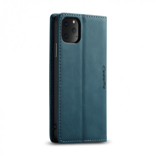 CaseMe-013 Etui à rabat horizontal multifonctionnel en cuir avec fente pour carte & support & portefeuille pour iPhone 11 Pro Max (bleu) SC303C1907-06