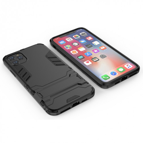 Coque antichoc PC + TPU avec support pour 11 Pro Max (Noir) SH005A646-05