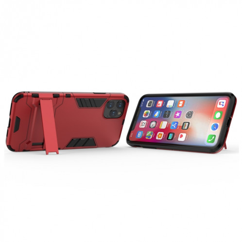Coque antichoc PC + TPU avec support pour 11 Pro Max (rouge) SH005E1807-05