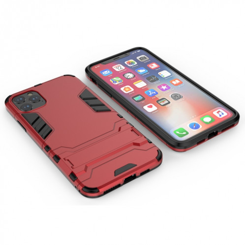 Coque antichoc PC + TPU avec support pour 11 Pro Max (rouge) SH005E1807-05