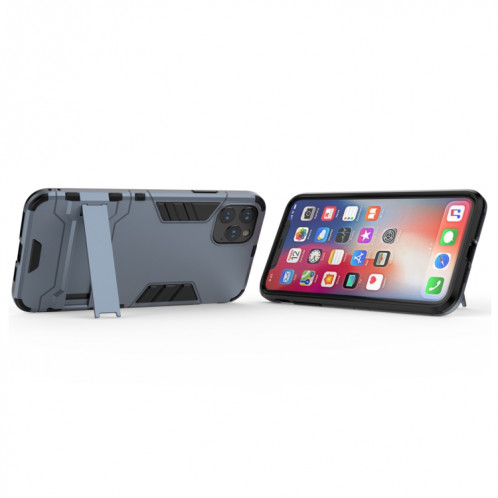 Étui antichoc PC + TPU avec support pour 11 Pro Max (Marine) SH005F207-05