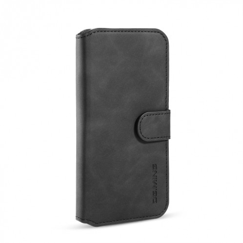 Etui à rabat horizontal côté huile DG.MING avec support, fentes pour cartes et portefeuille pour iPhone 11 Pro Max (Noir) SD903A1999-07