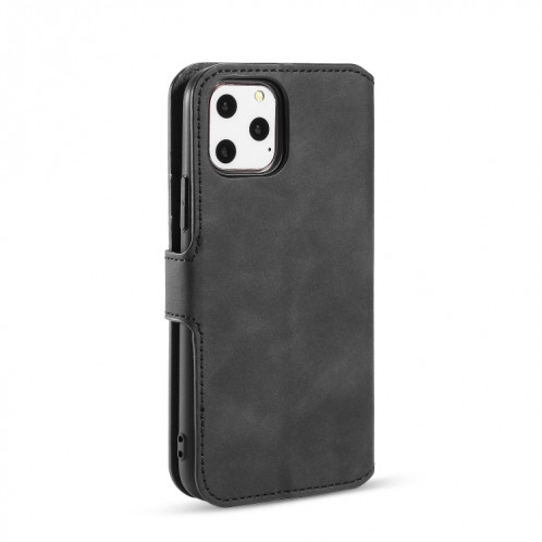 Etui à rabat horizontal côté huile DG.MING avec support, fentes pour cartes et portefeuille pour iPhone 11 Pro Max (Noir) SD903A1999-07