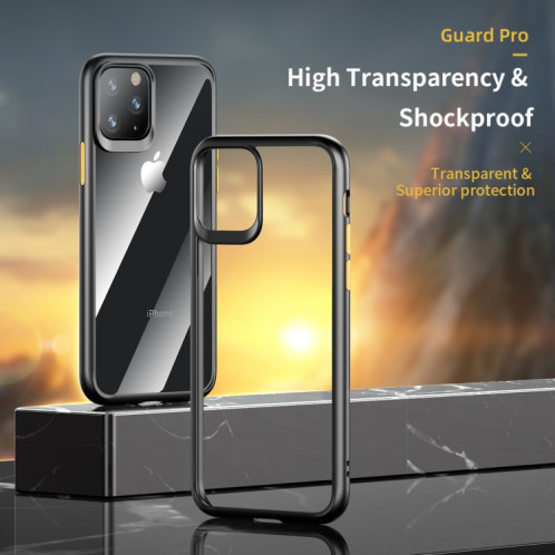 ROCK Guard Pro Series Etui de protection antichoc TPU + PC pour iPhone 11 Pro (Blanc) SR101D1249-08