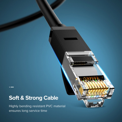 UGREEN NW102 Cat6 RJ45 câble Ethernet rond à paire torsadée Gigabit domestique, longueur: 5 m SU81041250-08