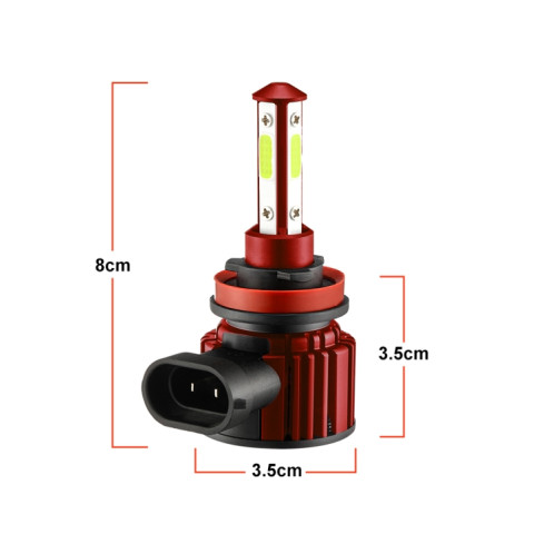 F8 H8 / H9 / H11 2 PCS DC9-36V 22W 2500LM IP68 Lampes de phare de voiture LED (lumière blanche 6000K) SH804A237-06