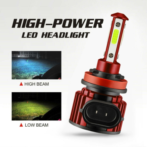 F8 H8 / H9 / H11 2 PCS DC9-36V 22W 2500LM IP68 Lampes de phare de voiture LED (lumière blanche 6000K) SH804A237-06
