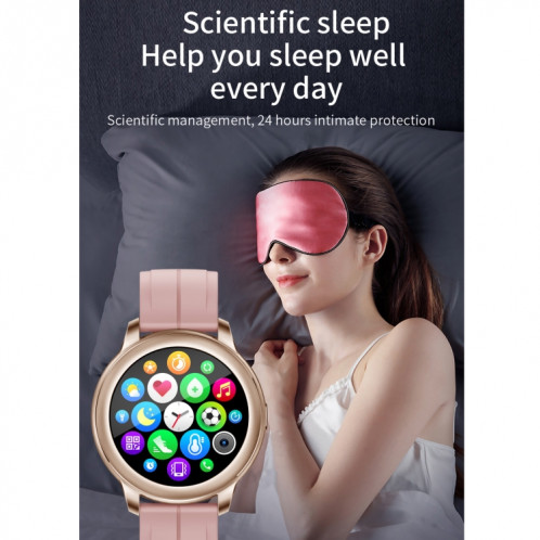 CF22 1.3 pouces IPS écran couleur IP67 montre intelligente étanche, moniteur de sommeil de soutien / moniteur de fréquence cardiaque / tensiomètre (bleu) SH401B1682-016