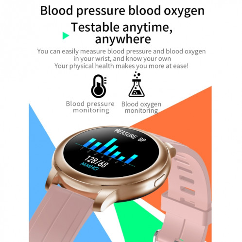 CF22 1.3 pouces IPS écran couleur IP67 montre intelligente étanche, moniteur de sommeil de soutien / moniteur de fréquence cardiaque / tensiomètre (bleu) SH401B1682-016