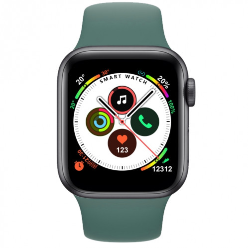 Montre Bluetooth intelligente à écran TFT H55Pro 1,4 pouces, moniteur de sommeil / moniteur de fréquence cardiaque / tensiomètre, style: bracelet en silicone (vert) SH001E791-013