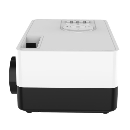 J15 1920 x 1080P HD Mini projecteur LED domestique avec support de montage sur trépied AV / HDMI x 1 / USB x1 / TF x 1, Type de prise: Prise UK (Noir Blanc) SH103A299-017