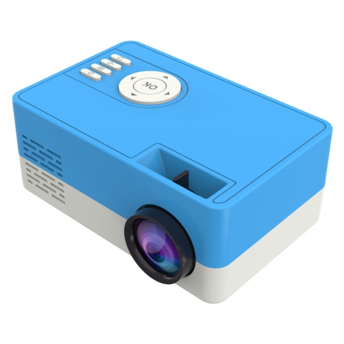 J15 1920 x 1080P HD Mini projecteur LED domestique avec support de montage sur trépied AV / HDMI x 1 / USB x1 / TF x 1, Type de prise: Prise AU (Bleu Blanc) SH104B1424-017