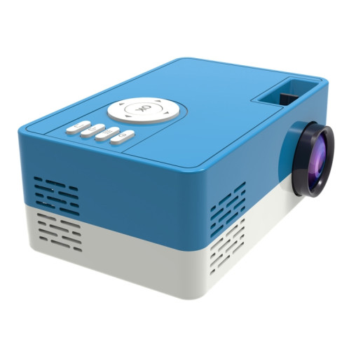 J15 1920 x 1080P HD Mini projecteur LED domestique avec support de montage sur trépied AV / HDMI x 1 / USB x1 / TF x 1, Type de prise: Prise AU (Bleu Blanc) SH104B1424-017