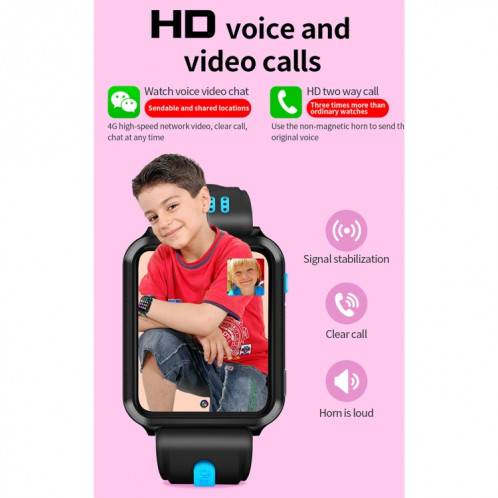 H1 1,54 pouce Screen Full-Fit Screen Dual Cameras Smart Phone Watch, Prise en charge de la carte SIM / Suivi GPS / Trajectoire en temps réel / Surveillance de la température (gris noir) SH201A701-016