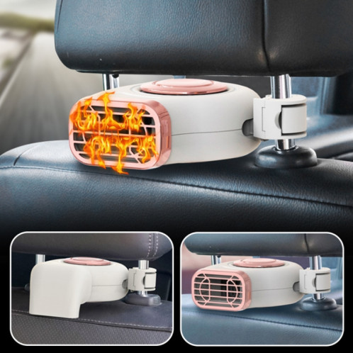 Tableau de bord de voiture portable + dégivreur hivernal de chauffage électrique suspendu au siège, tension: 12 V (noir) SH501A100-06