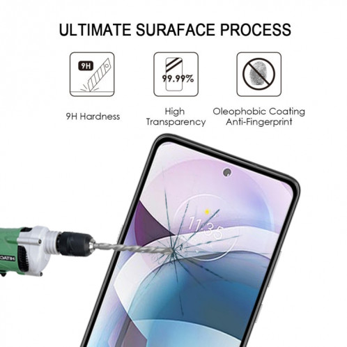 Pour Motorola Moto G 5G Full Glue Film en verre trempé plein écran SH26131647-08
