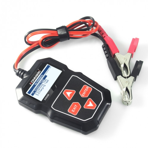KONNWEI KW208 Support de testeur de batterie à écran couleur TFT pour voiture 8 langues SK09001484-021