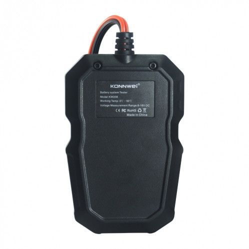 KONNWEI KW208 Support de testeur de batterie à écran couleur TFT pour voiture 8 langues SK09001484-021