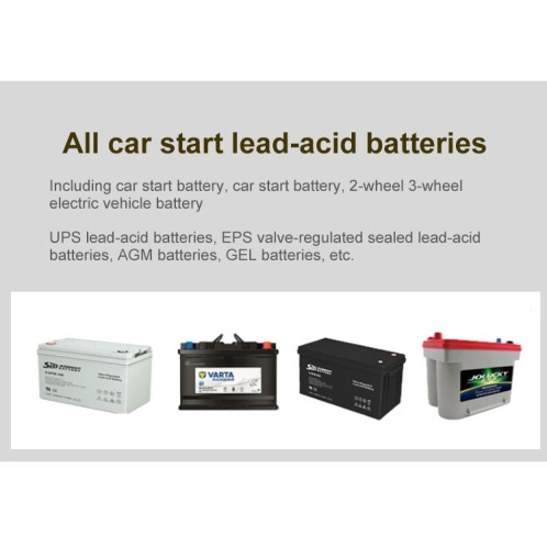 KONNWEI KW510 Testeur/chargeur/réparateur de batterie de voiture 3 en 1, prise en charge 8 langues () SK04EU1506-021