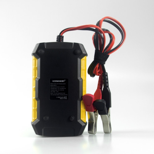 KONNWEI KW510 Testeur/chargeur/réparateur de batterie de voiture 3 en 1, prise en charge 8 langues (prise UE) SK04EU1506-021