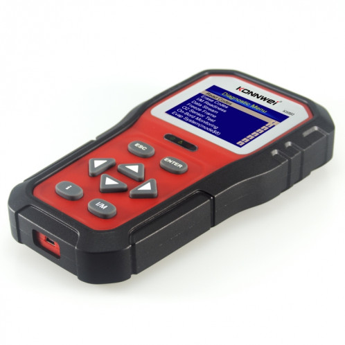 KONNWEI KW860 voiture 2.8 pouces TFT écran couleur testeur de batterie prend en charge 8 langues / I fonction d'analyse de clé SK09061080-022