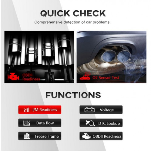 KONNWEI KW860 voiture 2.8 pouces TFT écran couleur testeur de batterie prend en charge 8 langues / I fonction d'analyse de clé SK09061080-022