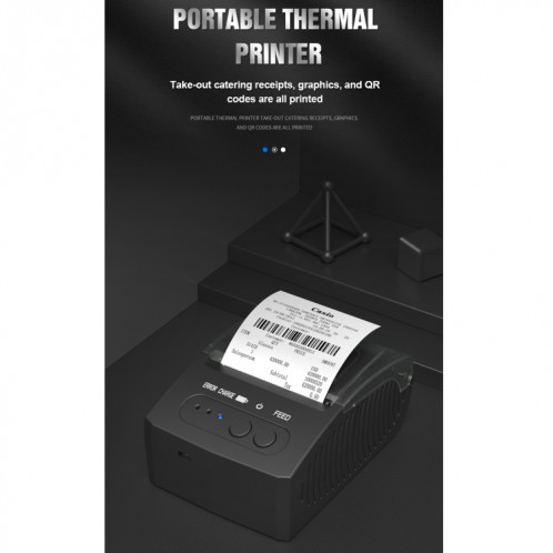 5811DD 58mm Bluetooth 4.0 imprimante thermique portative de reçus Bluetooth, SH8801572-018