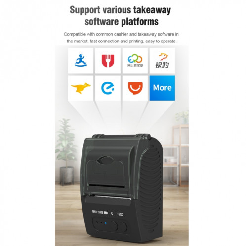 5811DD 58mm Bluetooth 4.0 imprimante thermique portative de reçus Bluetooth, SH8801572-018