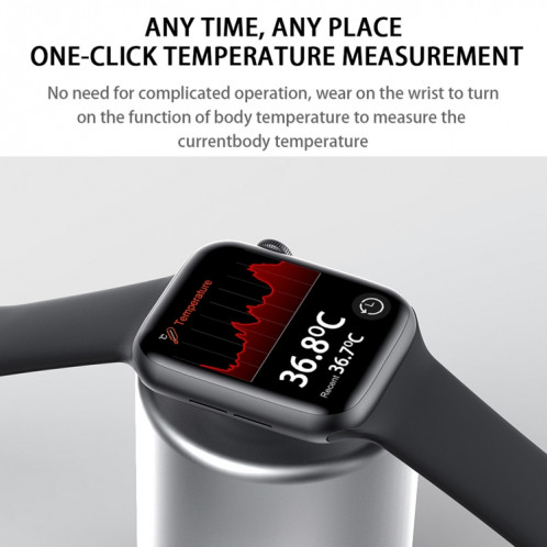 DW35 Montre intelligente étanche IP67 plein écran de 1,75 pouces, moniteur de sommeil / moniteur de fréquence cardiaque / appel Bluetooth (noir) SH801C1660-014