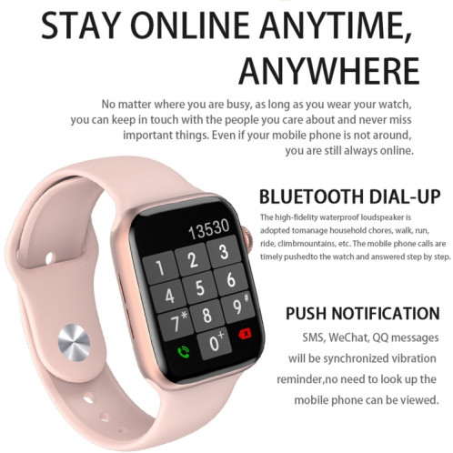 DW35 Montre intelligente étanche IP67 plein écran de 1,75 pouces, moniteur de sommeil / moniteur de fréquence cardiaque / appel Bluetooth (noir) SH801C1660-014