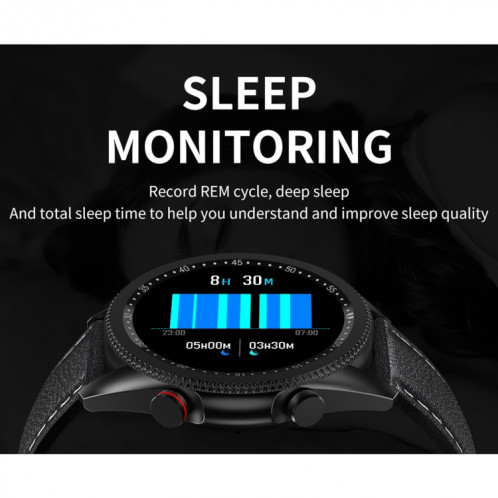 M98 1,28 pouces IPS écran couleur IP67 montre intelligente étanche, moniteur de sommeil de soutien / moniteur de fréquence cardiaque / appel Bluetooth, style: bracelet en acier (noir) SH901A912-016