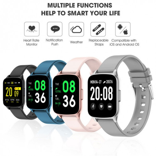 Lokmat KW17 1.3 pouces écran TFT IP68 montre intelligente étanche, moniteur de sommeil de soutien / moniteur de fréquence cardiaque / tensiomètre (vert) SL201D296-012
