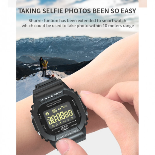 LOKMAT MK22 1.21 pouces FSTN LCD Screen 50M Wather Watch Smart Watch, Informations de support Rappel / Caméra distante / Enregistrement de sport (Orange) SL601C269-014