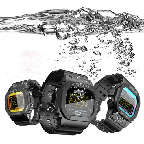 LOKMAT MK22 1.21 pouces FSTN LCD Screen 50M Wather Watch Smart Watch, Informations de support Rappel / Caméra distante / Enregistrement de sport (Orange) SL601C269-014