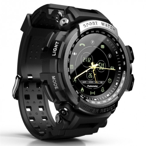 Lokmat MK28 1,4 pouces FSTN écran IP68 montre intelligente étanche, rappel d'informations de support / caméra à distance / enregistrement sportif (noir) SL801A713-012