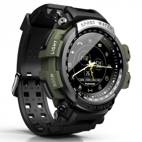 Lokmat MK28 1.4 pouces FSTN écran IP68 montre intelligente étanche, rappel d'informations de support / caméra à distance / enregistrement sportif (vert) SL801C396-012