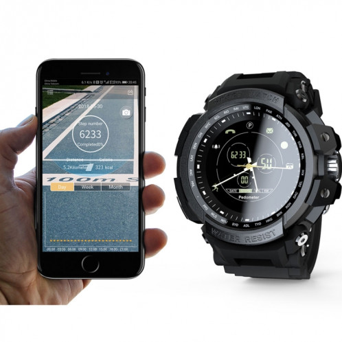 Lokmat MK28 1,4 pouces FSTN écran IP68 montre intelligente étanche, rappel d'informations de support / caméra à distance / enregistrement sportif (bleu) SL801B884-012