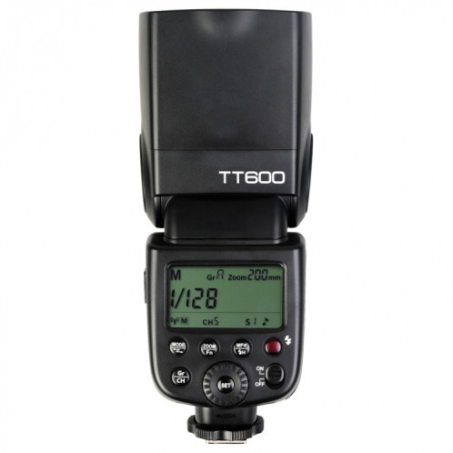 Godox TT600 2.4GHz sans fil 1 / 8000s HSS Flash Speedlite Camera Top Fill Light pour Canon / Nikon DSLR Camera (Noir) SG601A1888-010