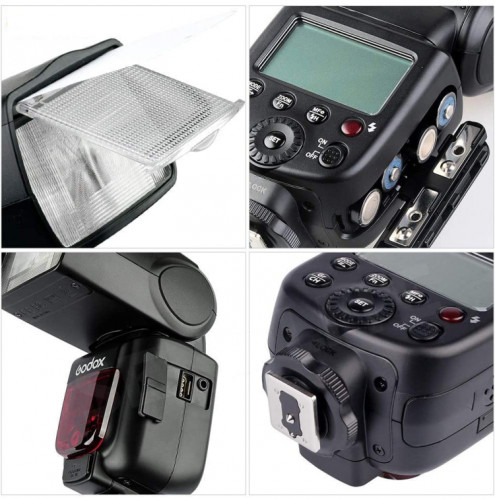 Godox TT600 2.4GHz sans fil 1 / 8000s HSS Flash Speedlite Camera Top Fill Light pour Canon / Nikon DSLR Camera (Noir) SG601A1888-010