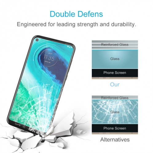 Pour Motorola Moto G Fast 0.26mm 9H 2.5D Film en verre trempé SD23041347-08