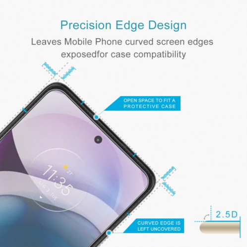 Pour Motorola Moto G 5G 10 PCS 0.26mm 9H 2.5D Film en verre trempé SH2502994-09