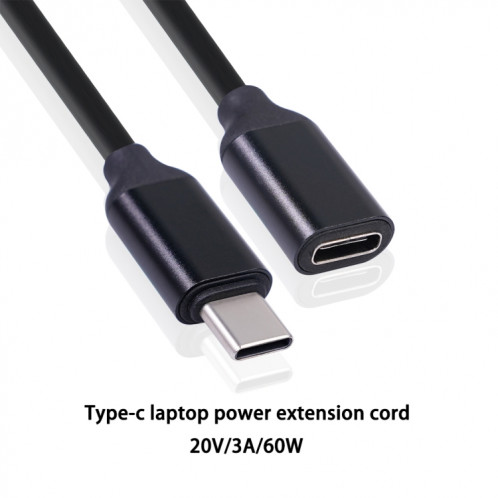 Câble d'extension d'alimentation PD type C / USB-C mâle à femelle, longueur: 1 m SH3602126-07