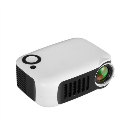 TRANSJEE A2000 320x240P 1000 ANSI Lumens Mini projecteur numérique HD pour cinéma maison, Type de prise: Prise AU (Blanc) SH701A833-09